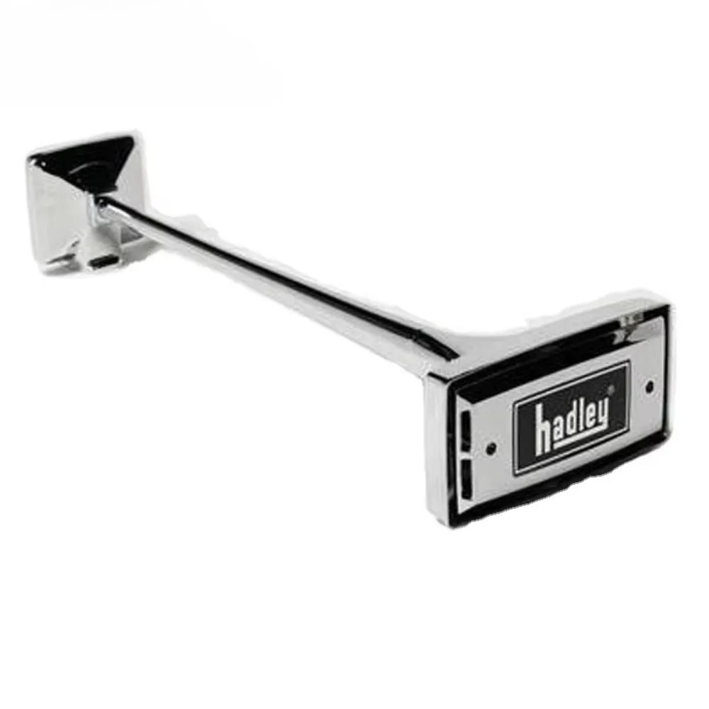 150dB Truck Train Square Hadley Trumpet Chrome Air Horn Kit for Truck——（A pair）