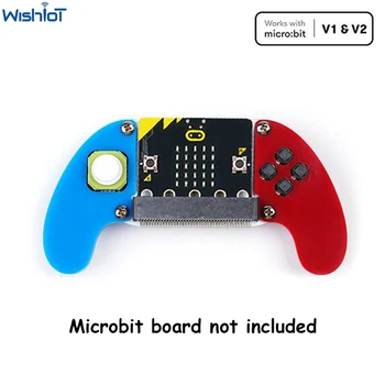 ELECFREAKS Micro:bit Electronic Joystick:bit V2 Kit Acrylic Case Game Board Game Controller Microbit Console Support Makecode