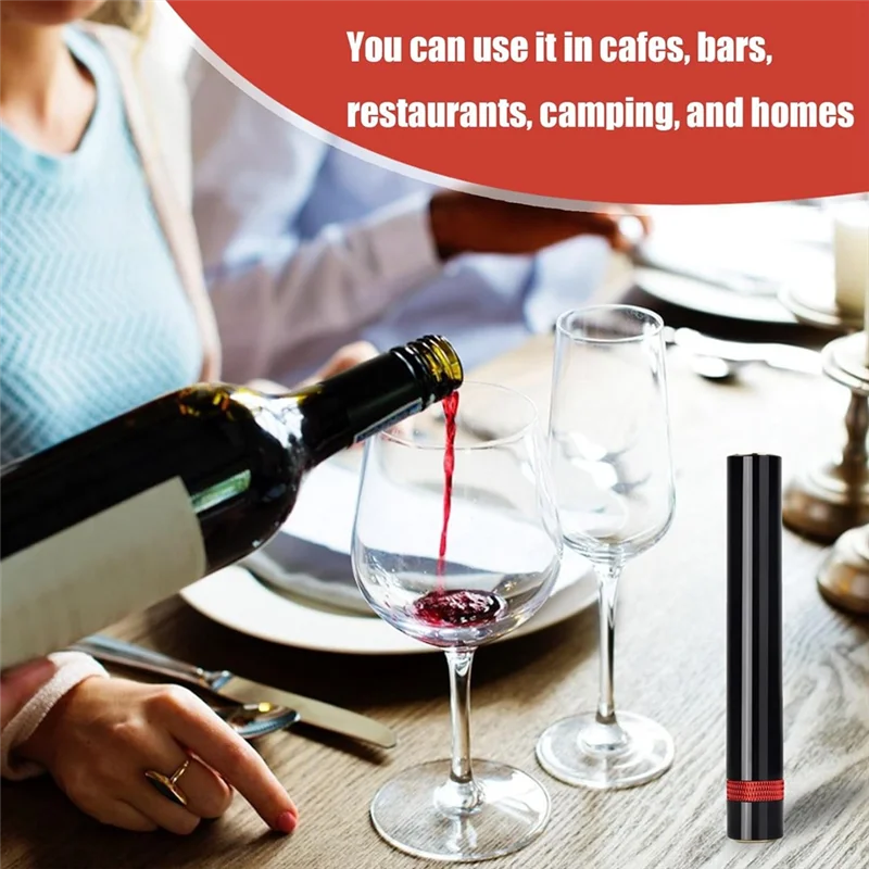 Abrb-mini abridor de vinho conjunto viagem portátil bolso bomba pressão ar abridor garrafa vinho para casa, restaurante, festa, amantes do vinho