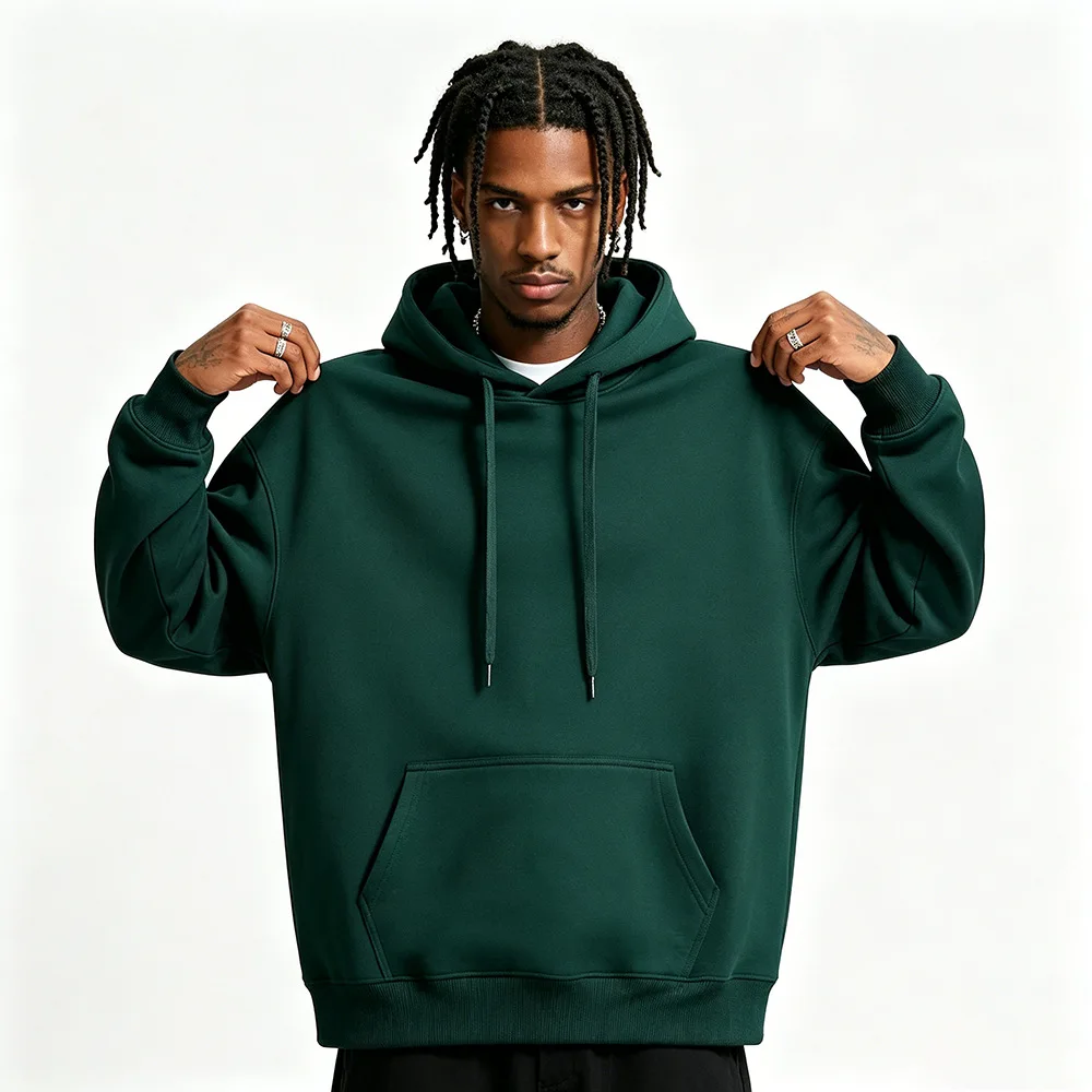 Herren- und Damen-Hoodies in Unifarben mit Taschen, Sport- und Fitness-Sweatshirts, modische Freizeitpullover in mehreren Farben – Detail 32
