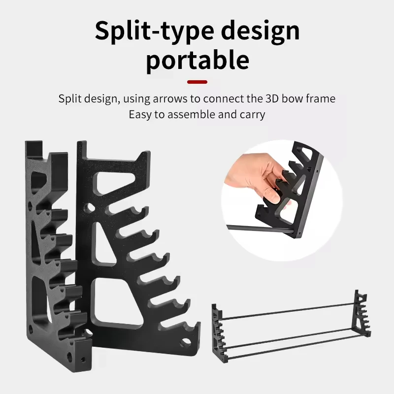 Bow And Arrow Stand Holder Premium Stable Archery Accessory Quick-Assembly Space-Saving Portable Design