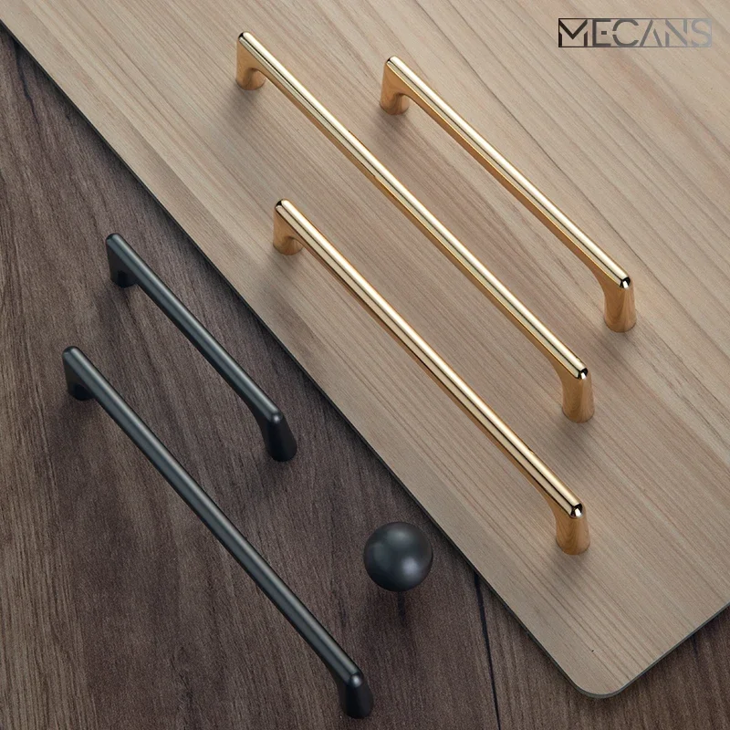 TONA Drawer Golden Pulls Modern Minimalist Wardrobe Handle Cabinet Knob Cupboard Handle Nordic Luxury Black Knobs