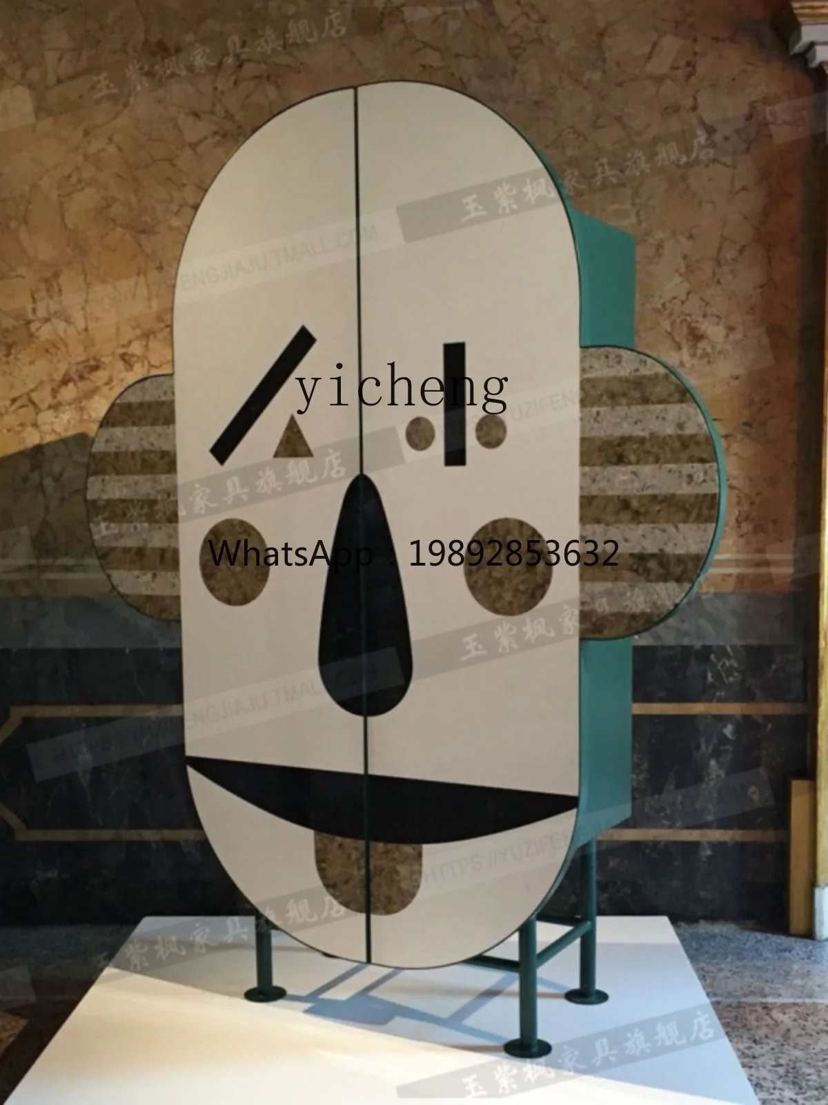 TQH creative dining side cabinet living room against the wall French light luxury decorative cabinet against the wall creative