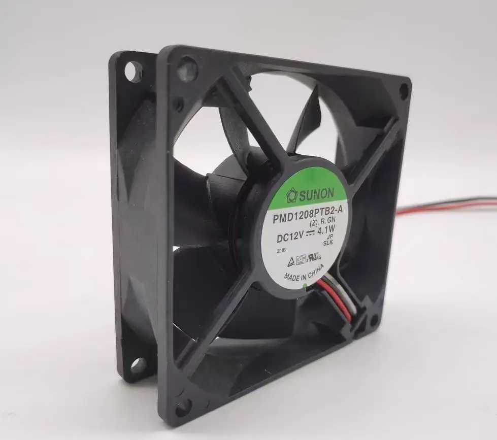 80mm Fan For Sunon PMD1208PTB2-A 8025 80mm 12V 4.1W Axial Cooling Fan, Industrial & Server Inverter Application
