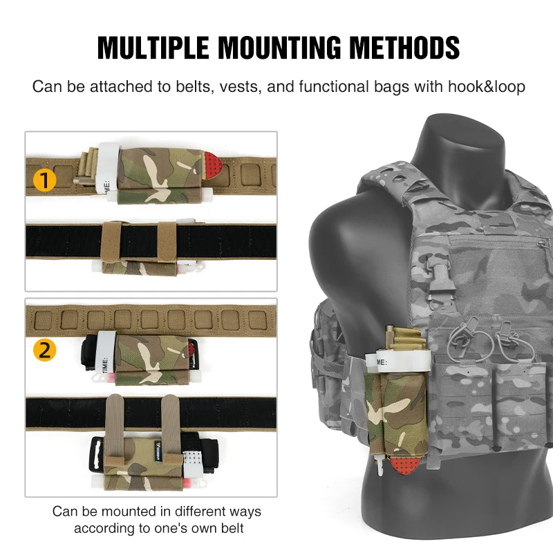 IDOGEAR حامل عاصبة التكتيكية لحزام شريط مرن هوك وحلقة متعددة الوظائف عاصبة الناقل التكتيكية ملحق 3958 #4