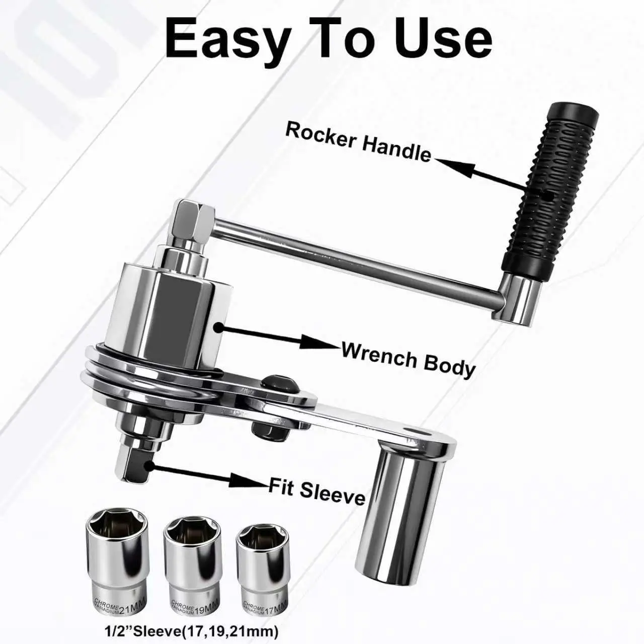 Torque Multiplier Wrench Set Heavy Duty Labor Saving Lug Nut Remover 1/2