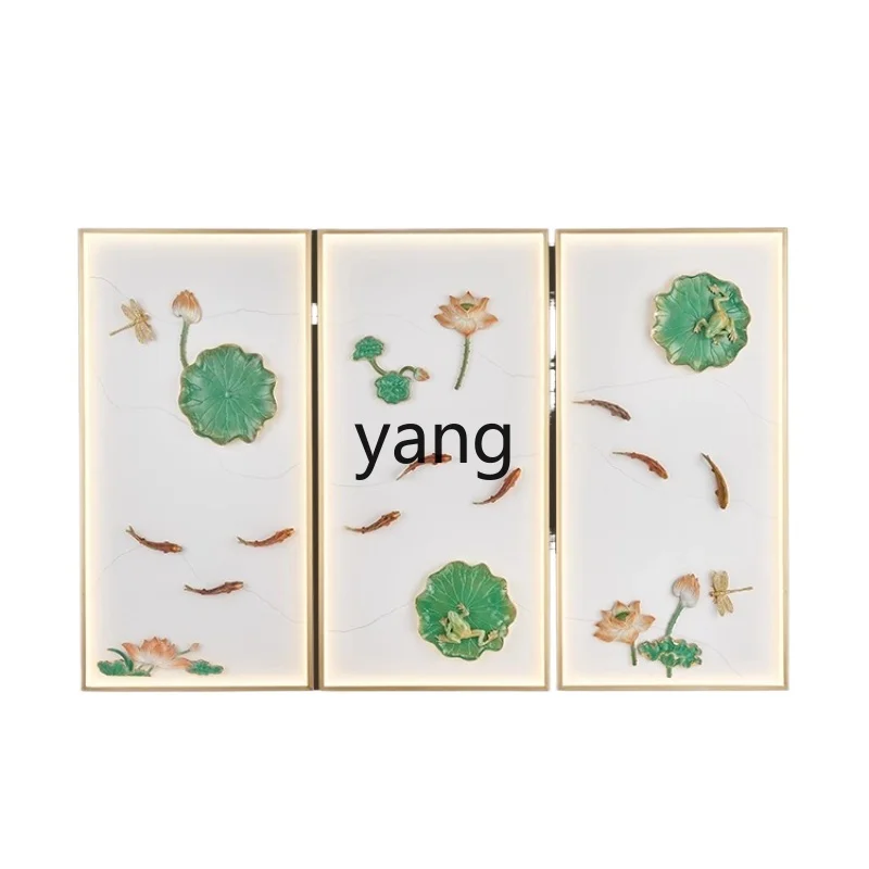 

LTT brass TV background wall pendant living room home entrance decoration wall hanging painting