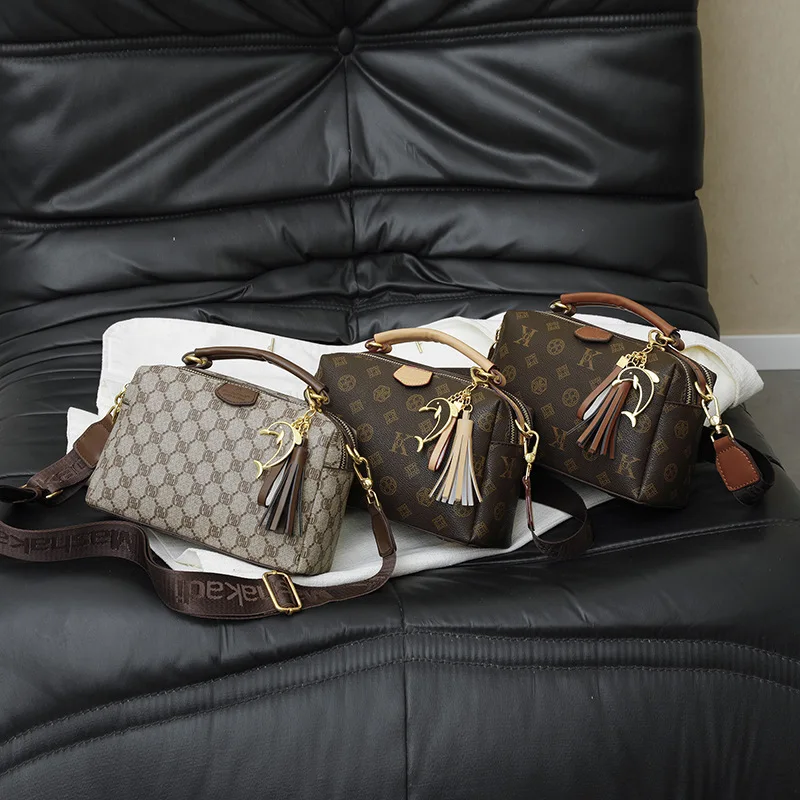 

Роскошная минималистичная большая сумка 2025 года, женская сумка через плечо в стиле ретро, шикарная повседневная сумка через плечо, универсальная сумка «день-ночь», текстурированная