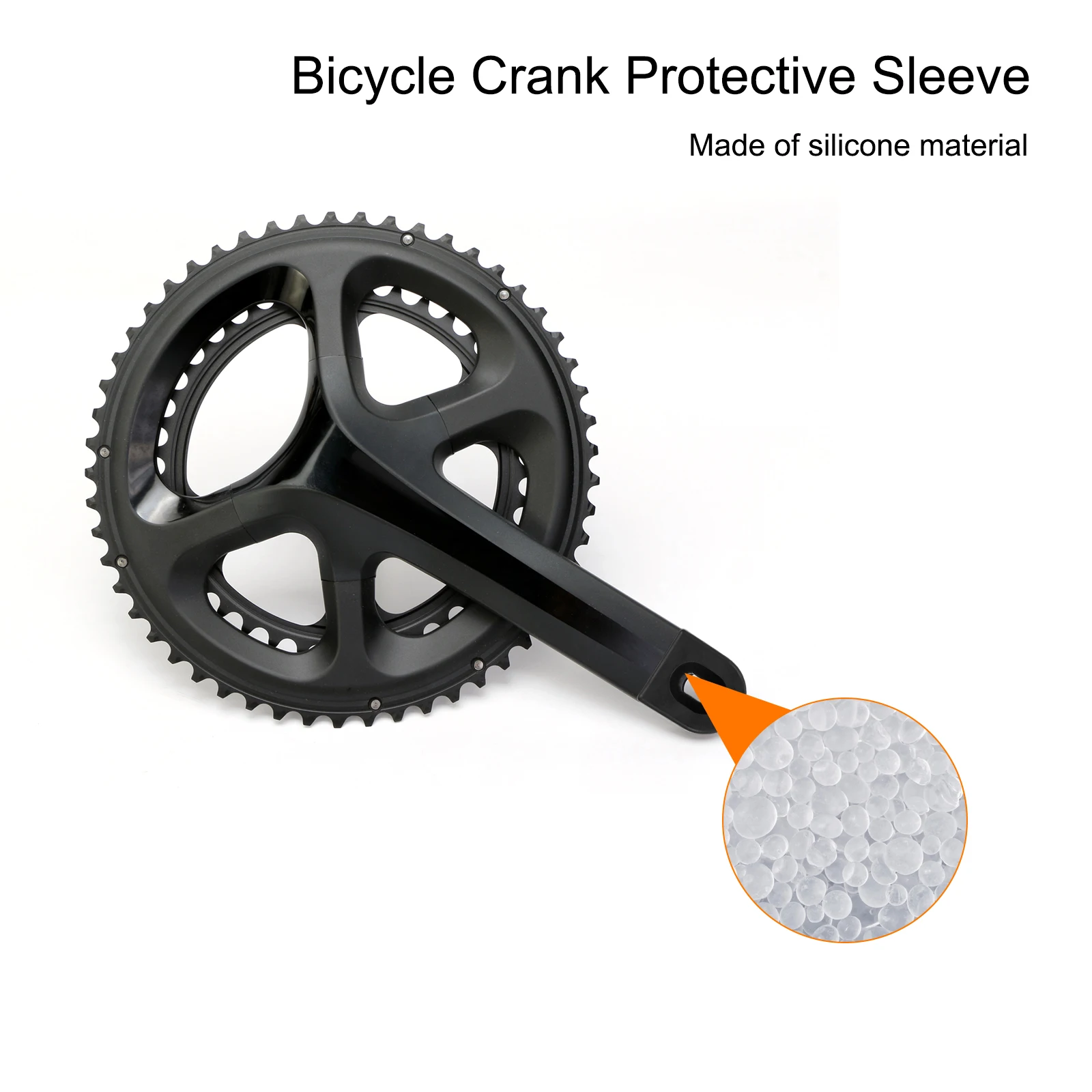 2 قطعة دراجة كرنك الذراع حامي غطاء دراجة سيليكون كم دواسة كرانسيت الدراجة كرانسيت قبعات واقية دراجة اكسسوارات #3