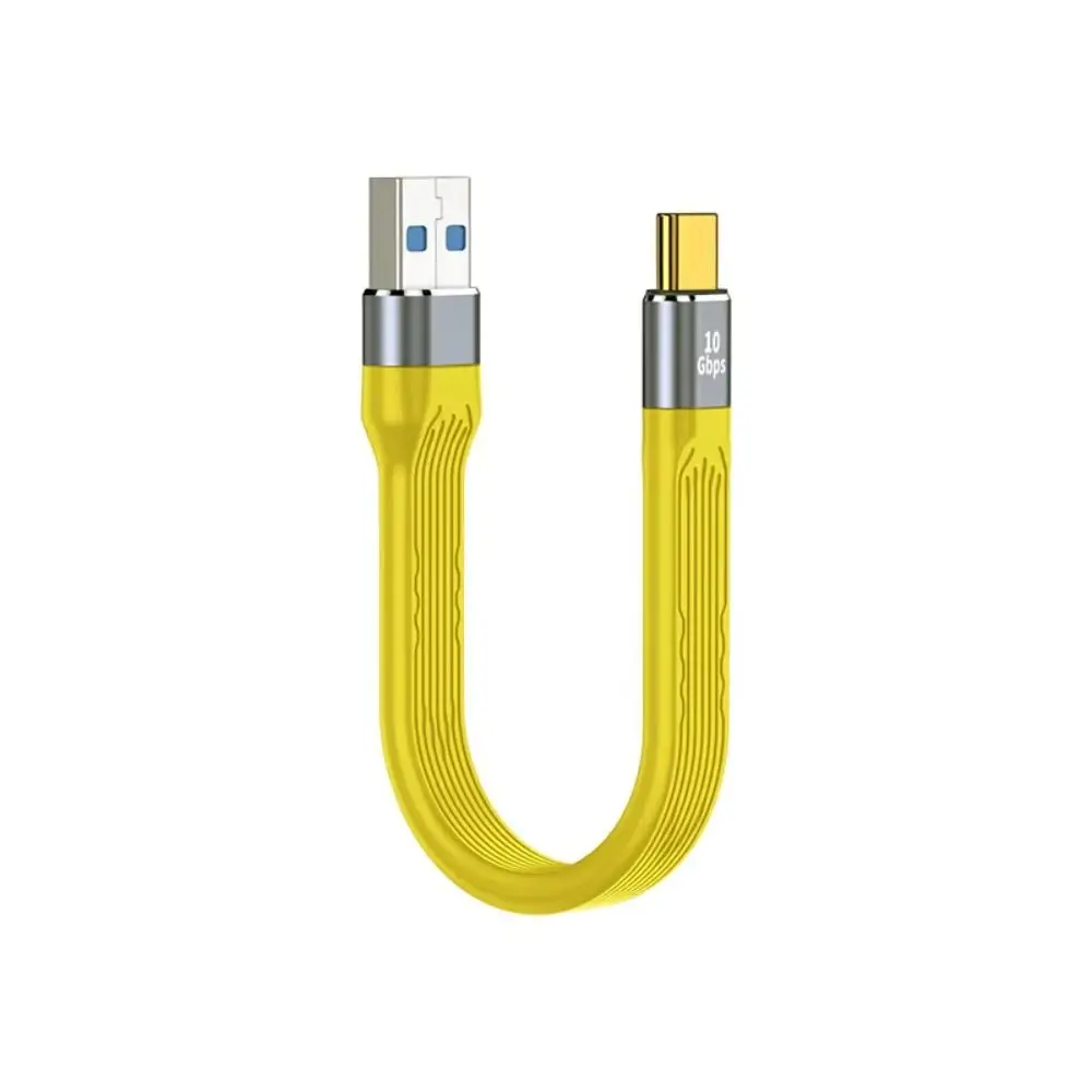 Type C naar C snellaaddraad USB mannelijk naar mannelijk/vrouwelijk snellaadkabel 13,8 cm zachte PD-oplaaddraad