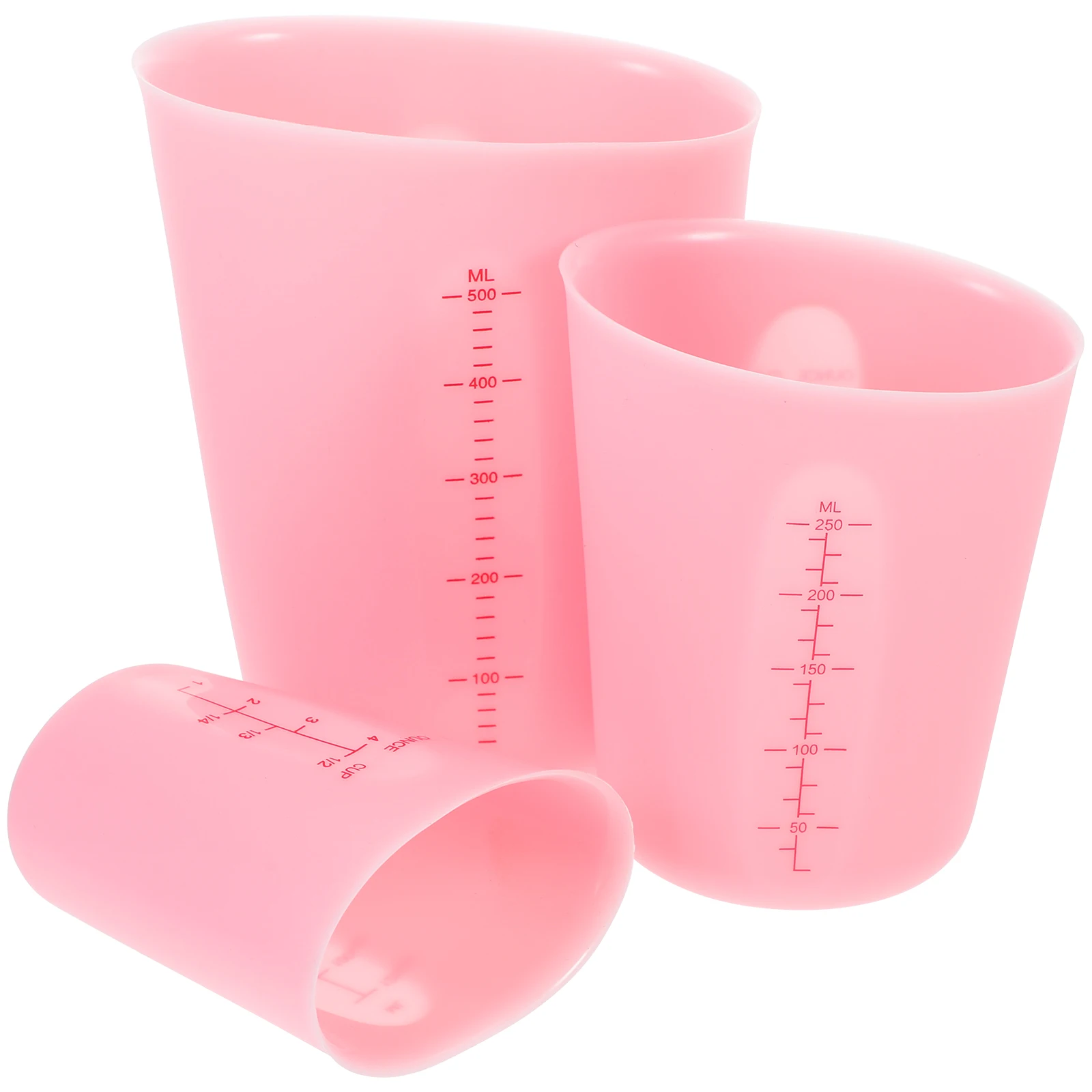 

3pcs Silicone Measuring Cups Epoxy Resin Mixing Bowls Diy Crafts Tools Kit Durable Practical For Family Gift Making Jewelry