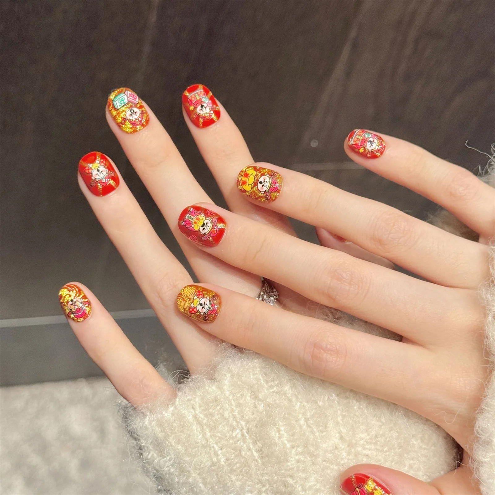 10pcs Handmade Golden Red New - Resin Art Glitter ulasan dan harga