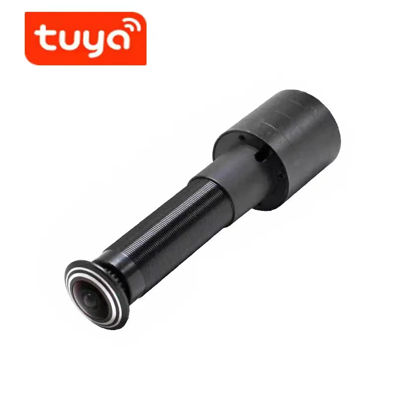 

Tuya Wi-Fi Cat Eye Wide-angle Fisheye Anti-theft Door PeepHole Wireless Door Eye HD 1080p Doorbell Intelligent Camera 2way Audio