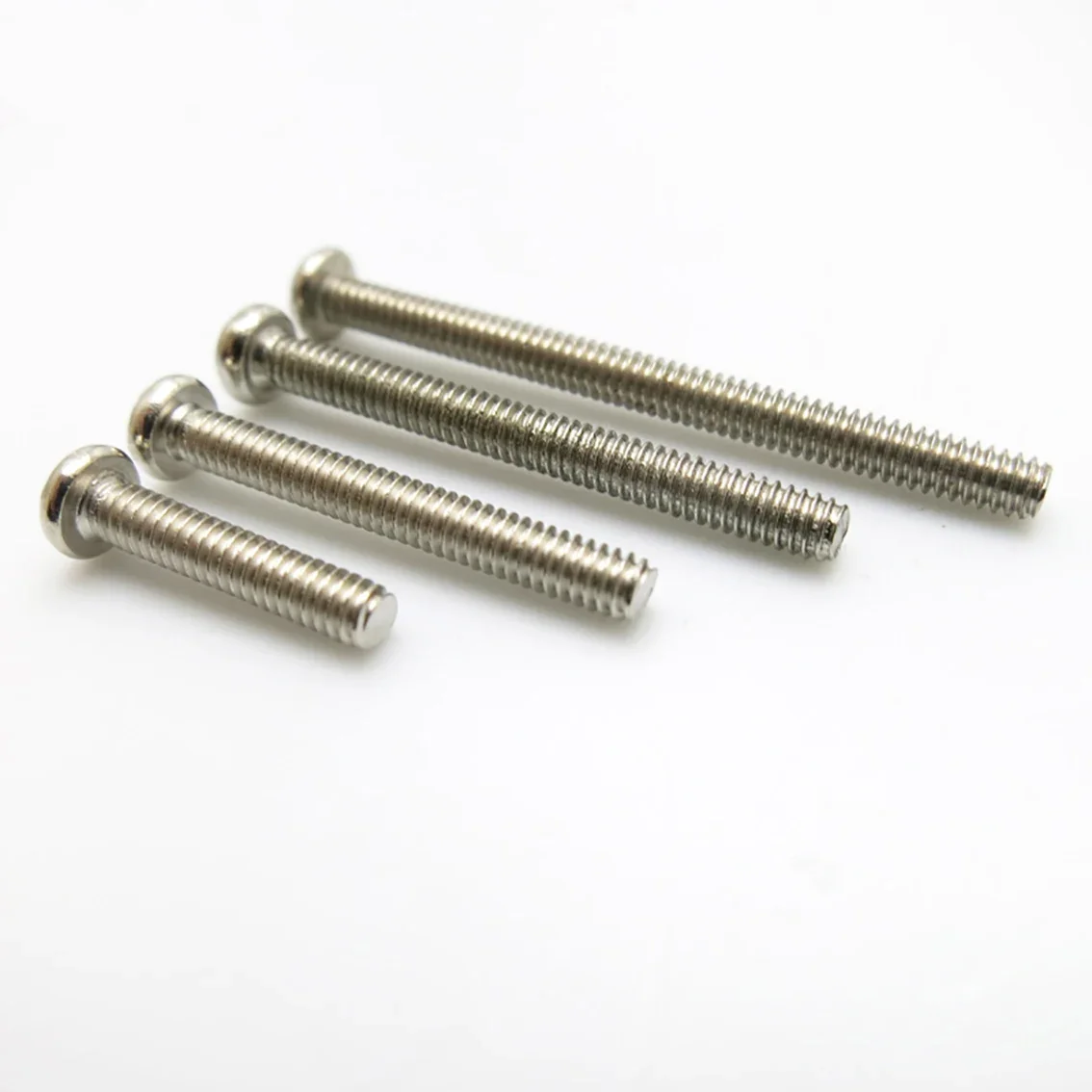 10Pcs M2 Long Screws High Strength Round Pan Head Phillips Bolts Nuts Kit DIY Model Screws Set Length 4-30mm