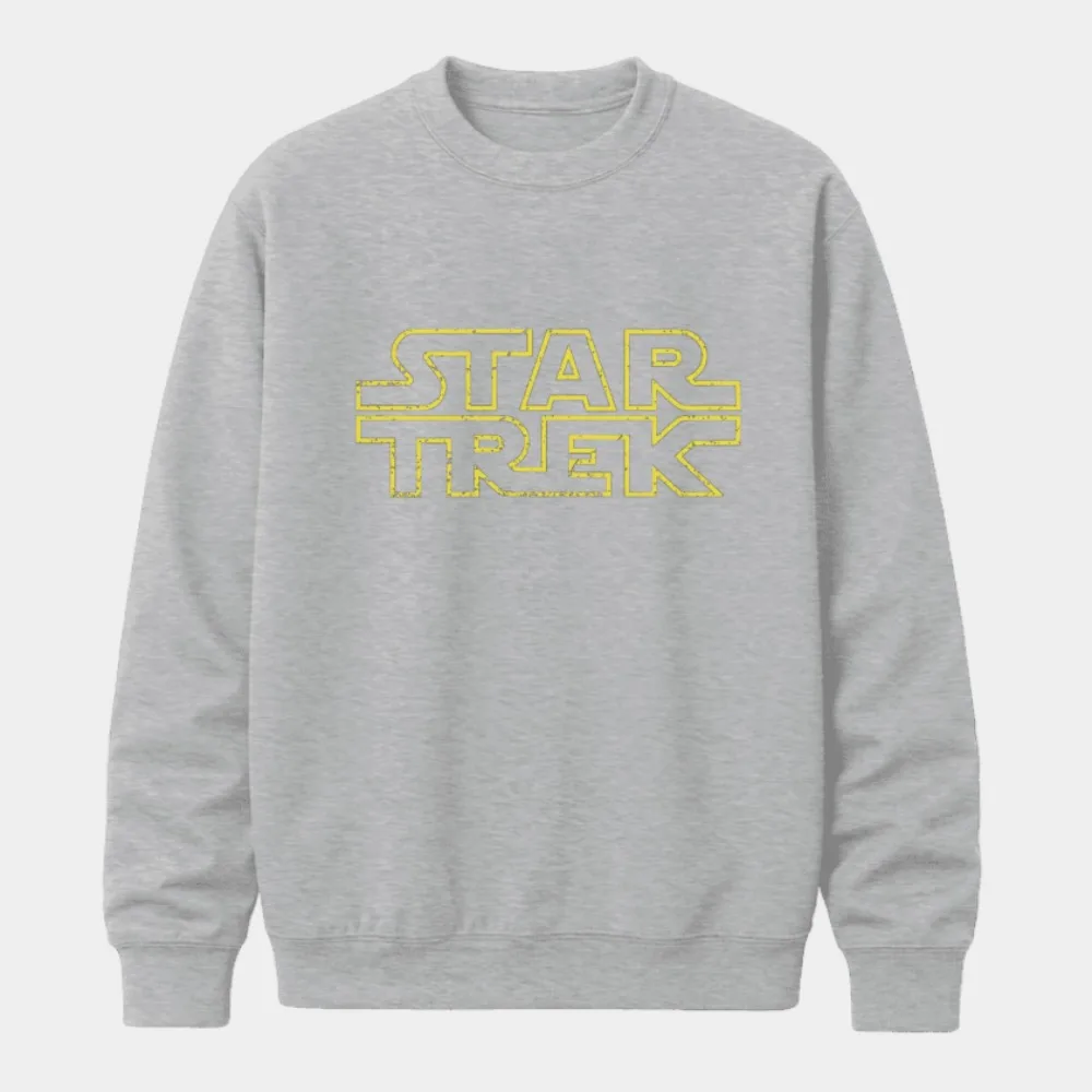 American Star Wars Peripheral Print Men's and Women's Crew Neck Sweatshirt Autumn Sports Loose and Comfortable Sweatshirt