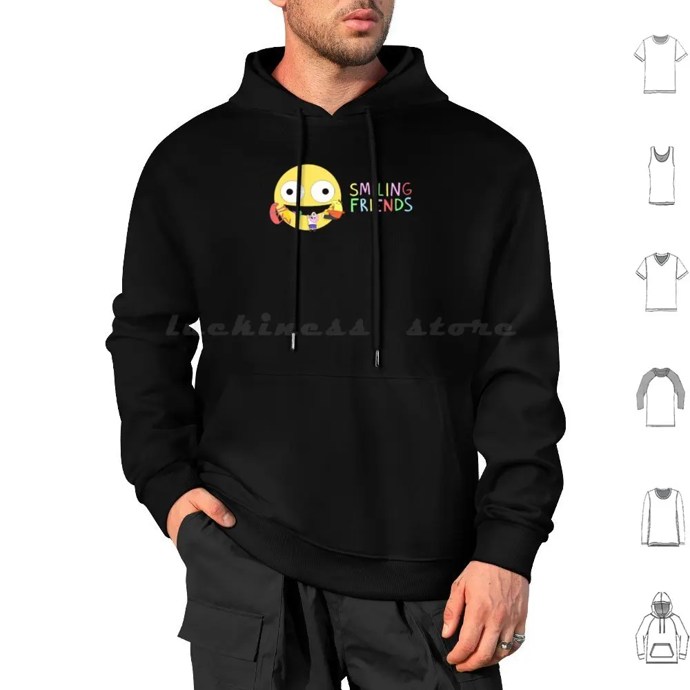 Copy Of Gleb Smiling Friends Hoodie cotton Long Sleeve Smiling Friends Gleb Psychicpebbles Oneyplays Charlie Sleepycabin Pim