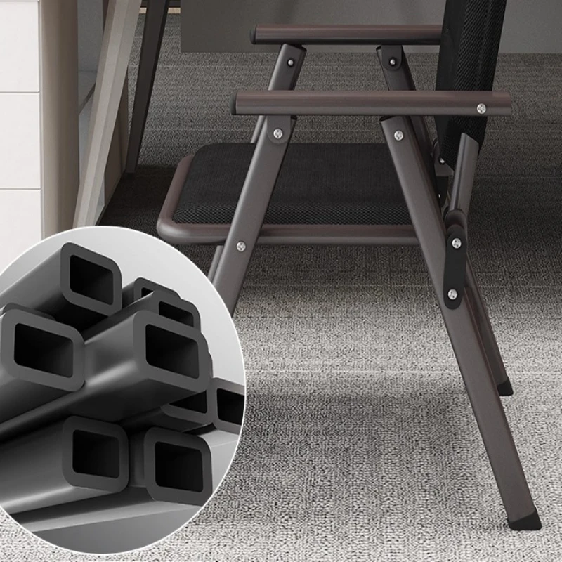 Tragbarer Büro-Klappstuhl, bequemer Sitz, Computerstuhl, Rückenlehne, Konferenzraum, Training, Quiz, Büromöbel