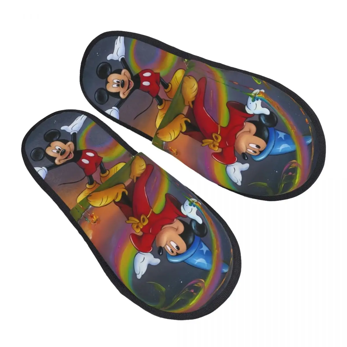 

Изготовленные на заказ фантазийные фильмы Микки Маус аниме музыкальные тапочки из пены с эффектом памяти женские удобные теплые домашние тапочки