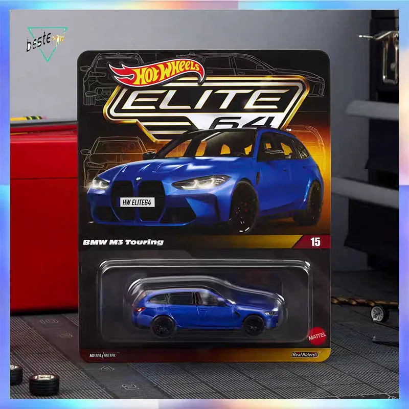 Pre-vendita Hot Wheels Modello di auto ELITE 64 BMW M3 Touring Room Ornament Modello da collezione Regalo di Natale Capodanno