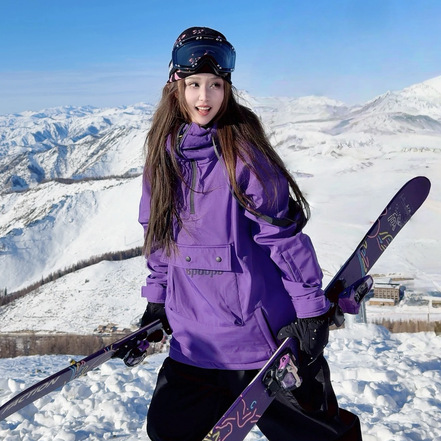 ensemble-de-ski-double-polaire-impermeable-coupe-vent-et-chaud-pantalon-et-veste-amples-pour-sports-d'hiver-en-exterieur