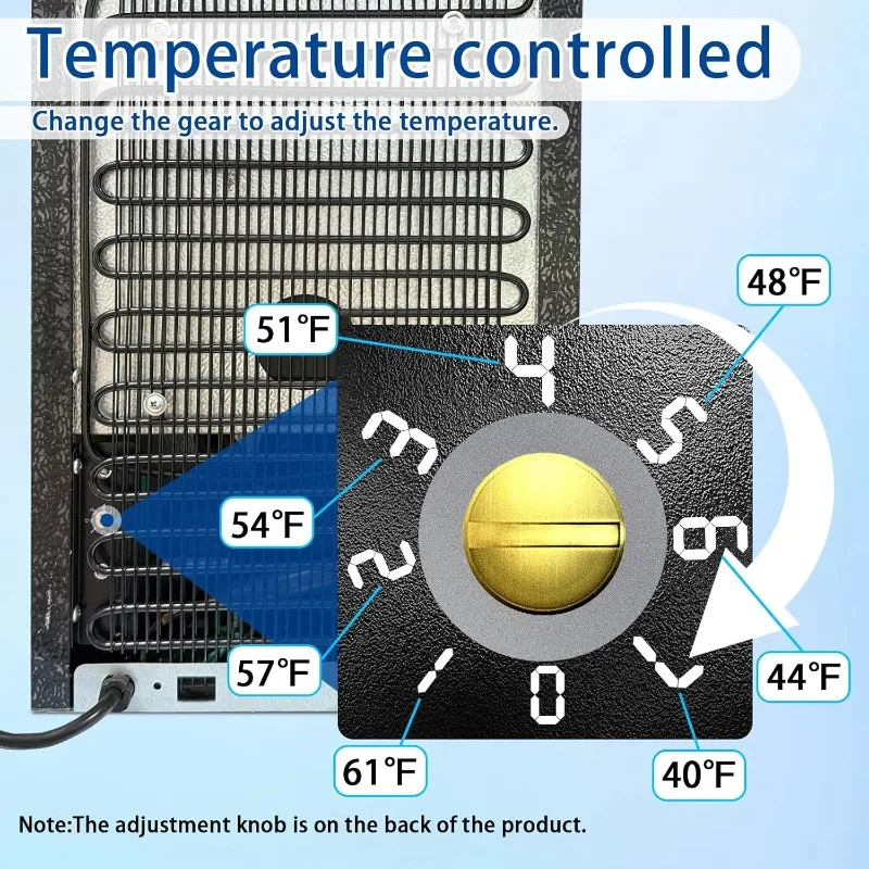 Compact Freestanding Beverage Refrigerator,24 Can/0.9 Cubic Feet Mini Fridge with Reversible Glass Front Door for Soda