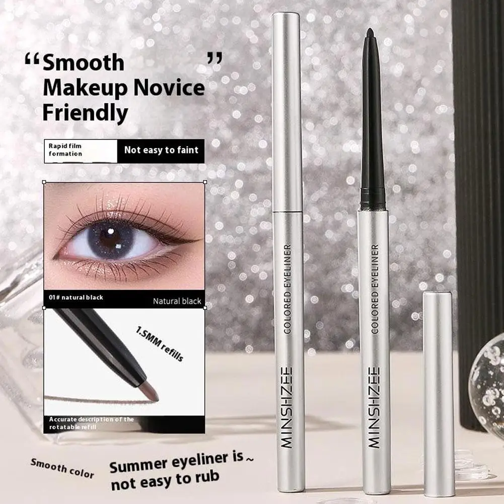 النساء قلم الحواجب اثنين في واحد فرشاة الحاجب مقاوم للماء تلطيخ كحل رمش غير القلم السفلي Z9R9 #3