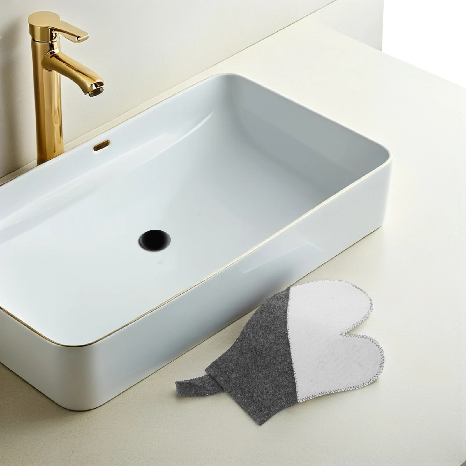 

2Pcs Felt Sauna Gloves Reinforced Heat Protection Comfortable Breathable Sauna Room Spa Shower Gloves Steamer Mitt