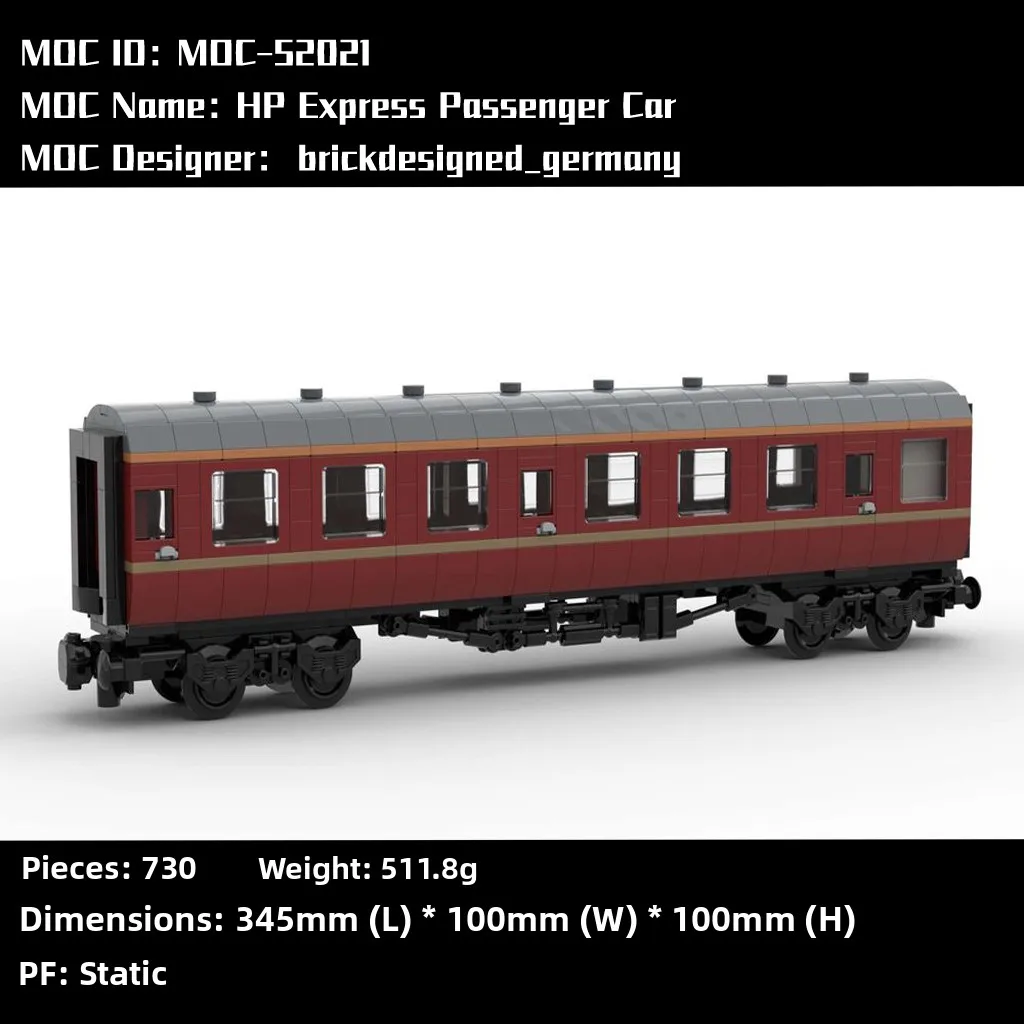 

Конструктор MOC5202 «Паровозная вагонетка» 930 деталей, электронная инструкция, развивающая игрушка для детей от 4 лет