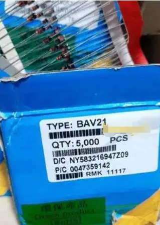 

1 box 5000pcs BAV21 0.5W DO-35 BAV 21 Brand New Original