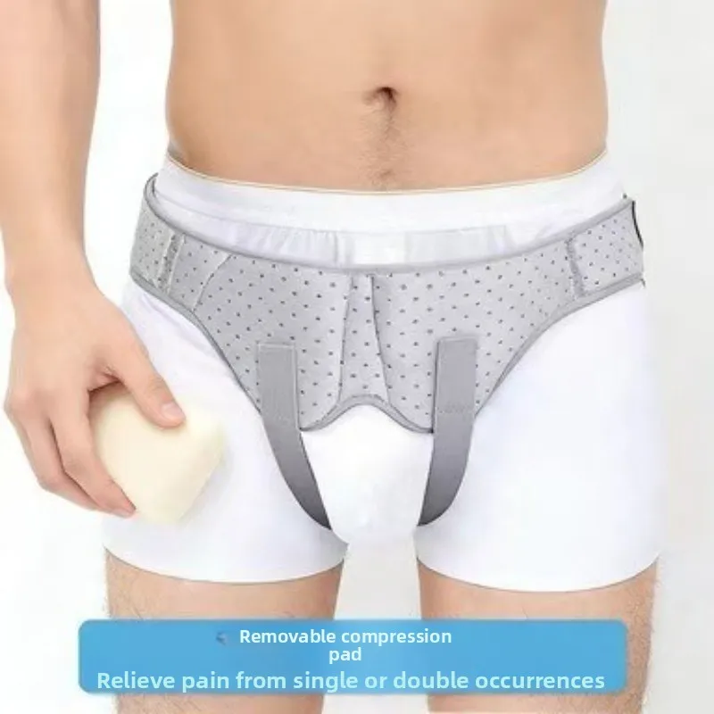 1PCS Inguinal Hernia Belt Adjustable Groin Support Strap, Pain Relief Hernia Brace for Men Women Left Right Side