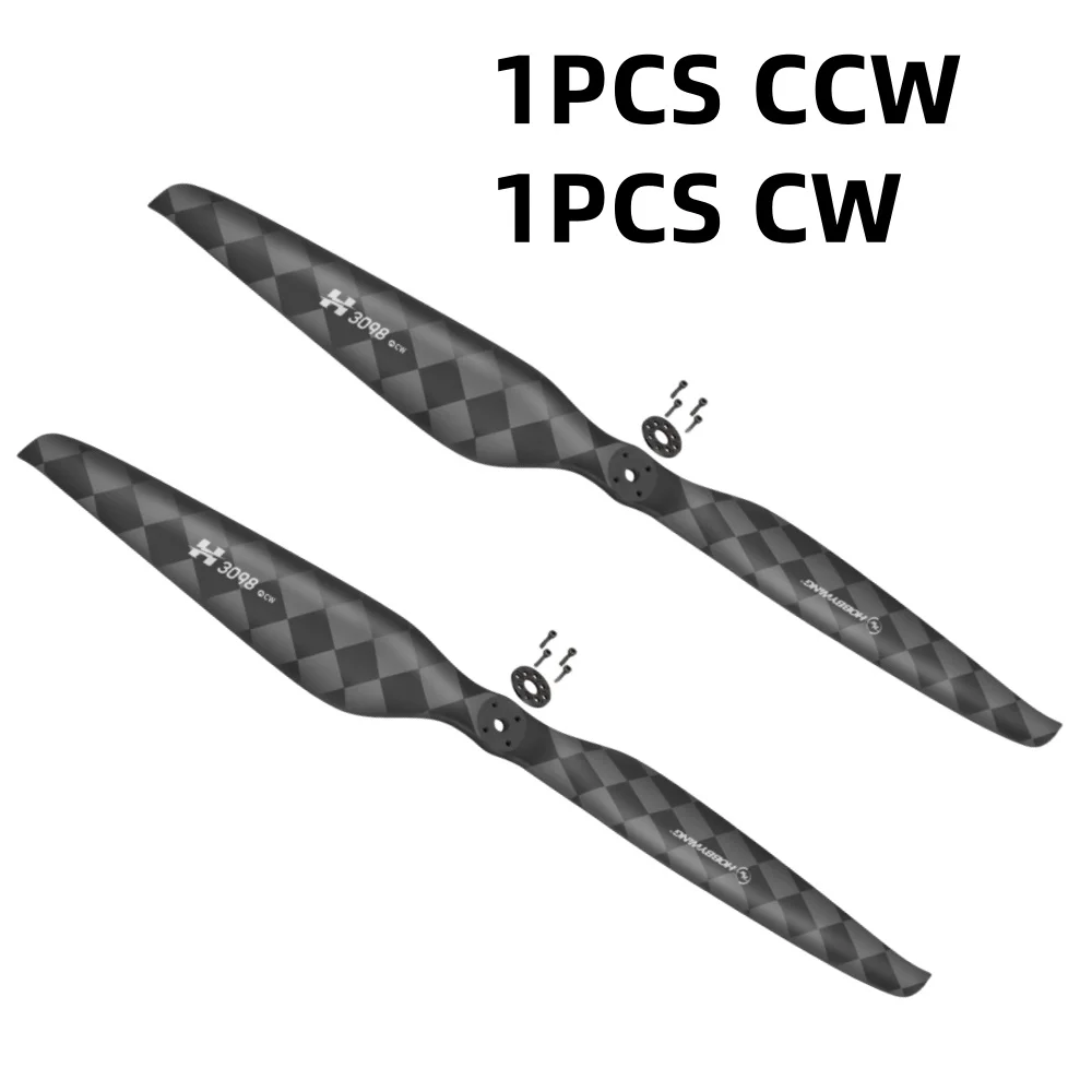 Original 3098 Carbon Fiber Propeller CW CCW Ultra-Light Version For Hobbywing Integration Power System Motor