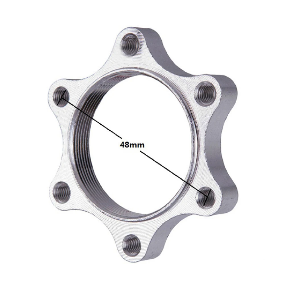 Bicycle Flange Adapter High Quality Aluminum Alloy and Long Lasting 44/48MM Threaded Hubs Rust Resistant for surface