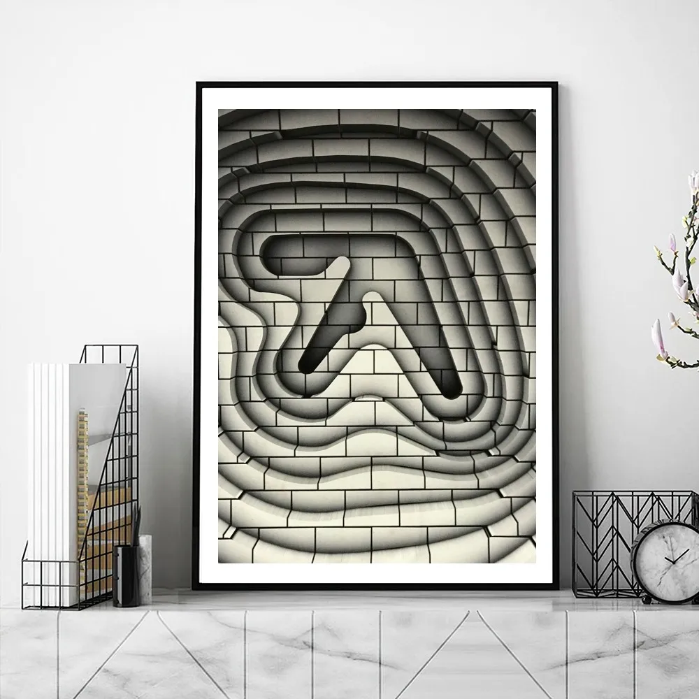 Dj Aphex Twin Poster Gallery Prints Self Adhesive Home Decor Decoration Wall Decals Living Room Sticker