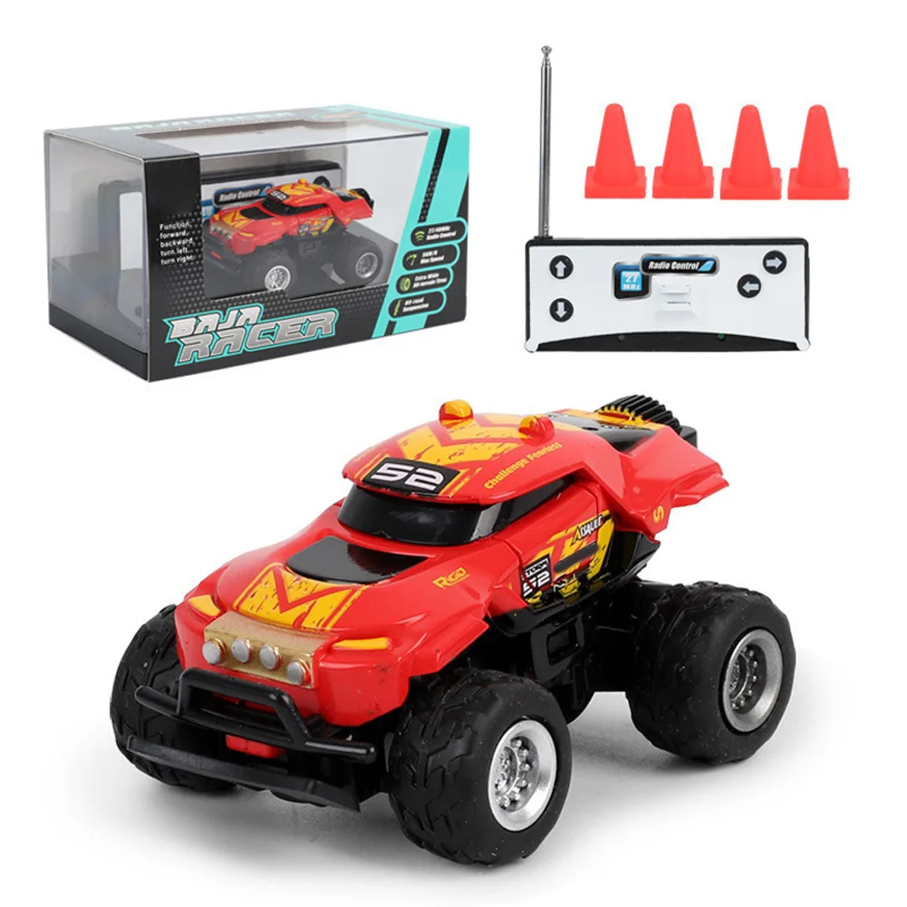 Remote Control Car For Kids One-key Start Off-road Vehicle Toys With Rubber Tire Birthday Gifts For Boys Girls