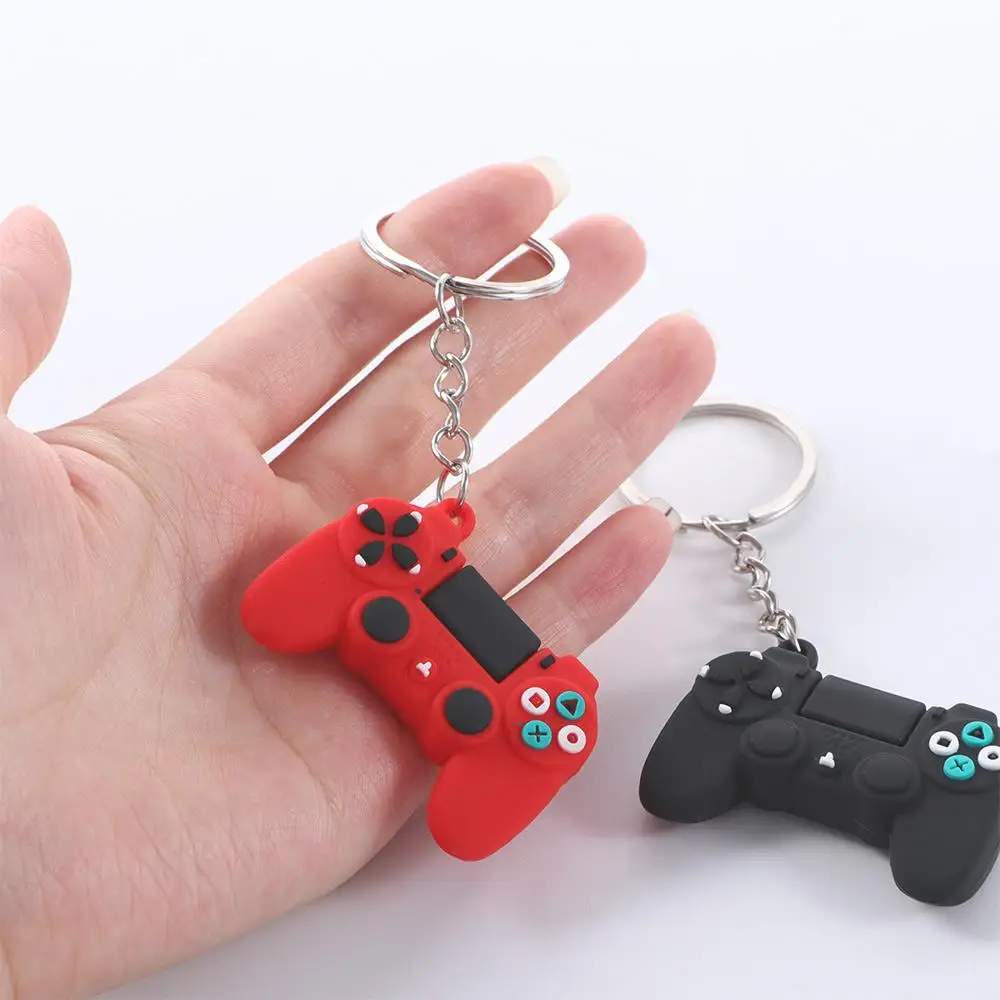 Pendant Men and Women Couple Key Chain Simulation Game Keychain Gamepad Keychain Video Game Handle Keyring Joystick KeyChain