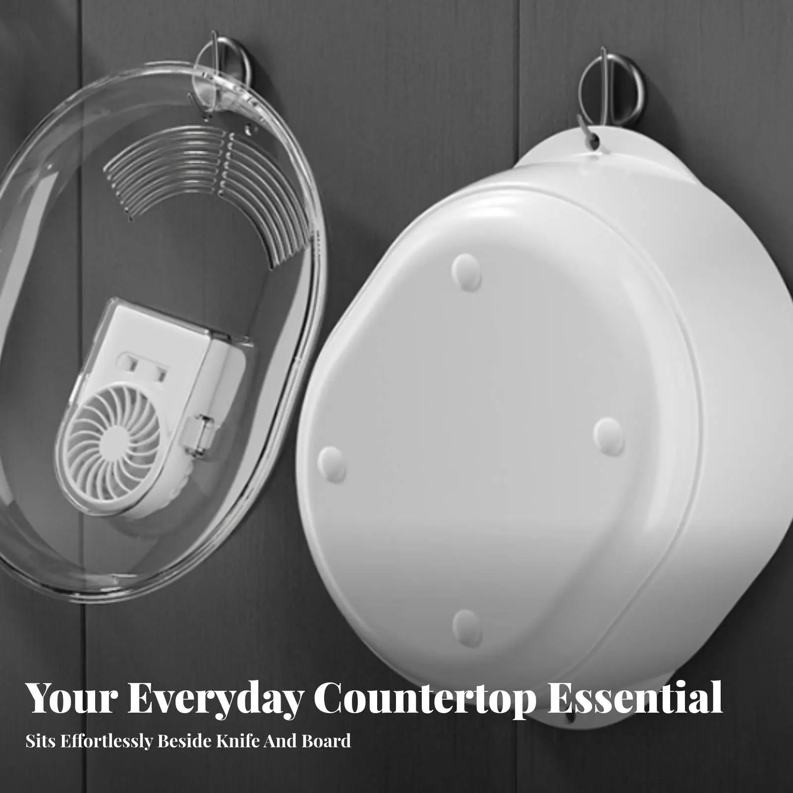 Faster Thawing Tray with Fan | Electric, Rapid, Defrosting Plate with Cover, for Kitchen