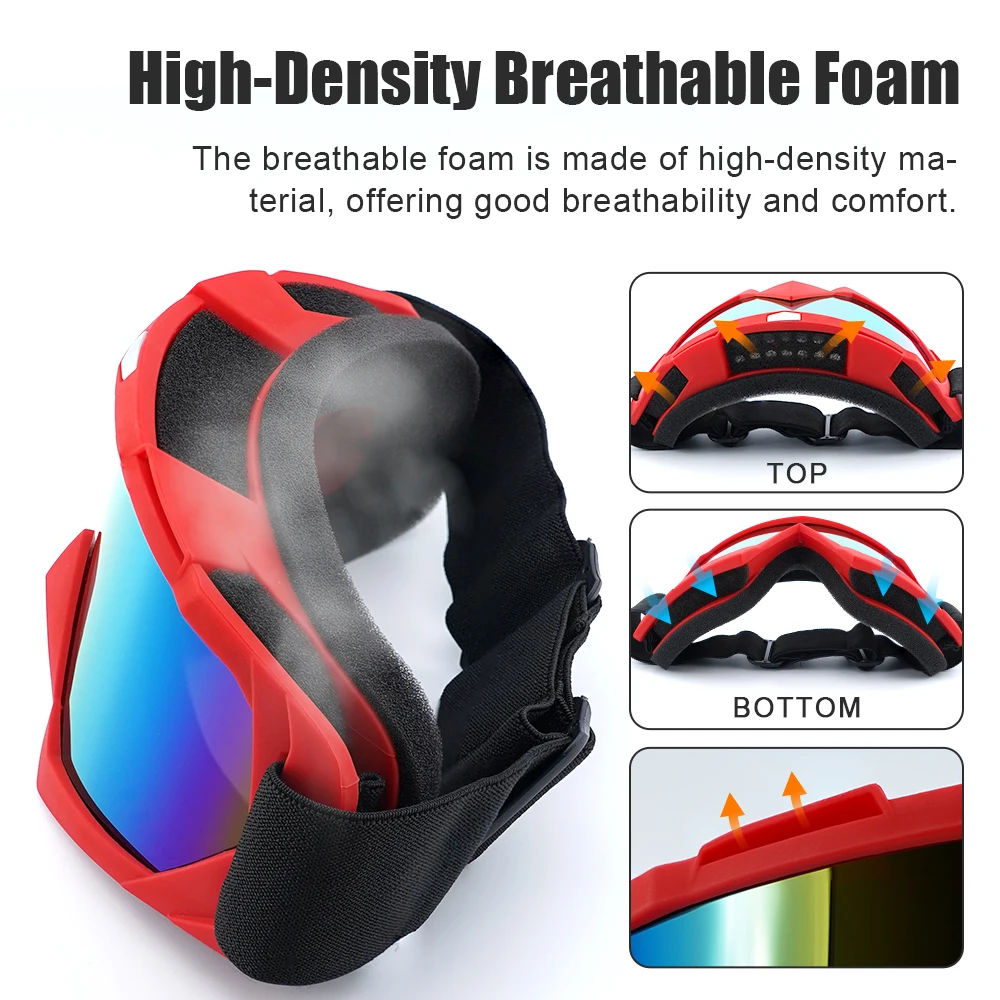 YUEDIO 2025 High-Value Hot-Selling Moto Ski Goggles-TPU Windproof Dustproof UV400 for Outdoor Riding