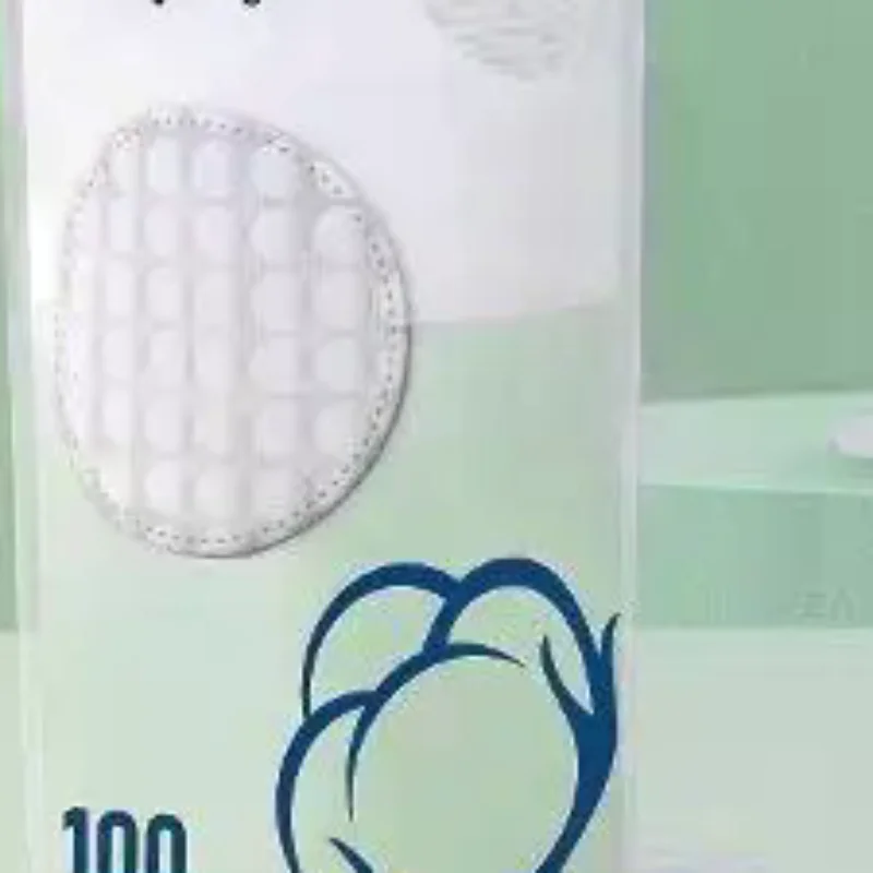 100 Stück weiche und atmungsaktive kreisförmige Make-up-Entferner-Pads, doppelseitige Wattepads mit Perlentextur, zur täglichen Gesichtsreinigung