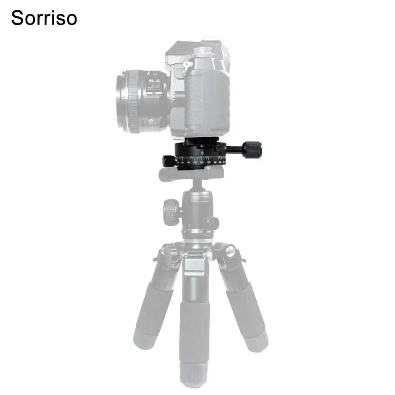 360 학위 회전 파노라마 삼각대 볼 헤드 퀵 릴리스 플레이트 클램프 슈팅 어댑터 마운트