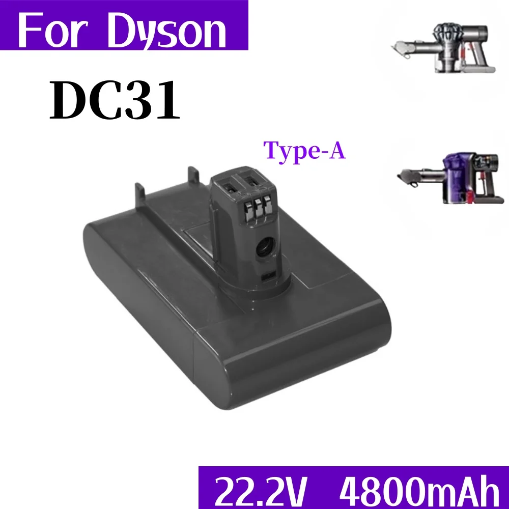 Für Dyson 22,2 v 4800mah Typ eine Li-Ionen-Vakuum batterie dc35 dc45 dc31 dc34 dc44 dc31 Tier dc35 Tier