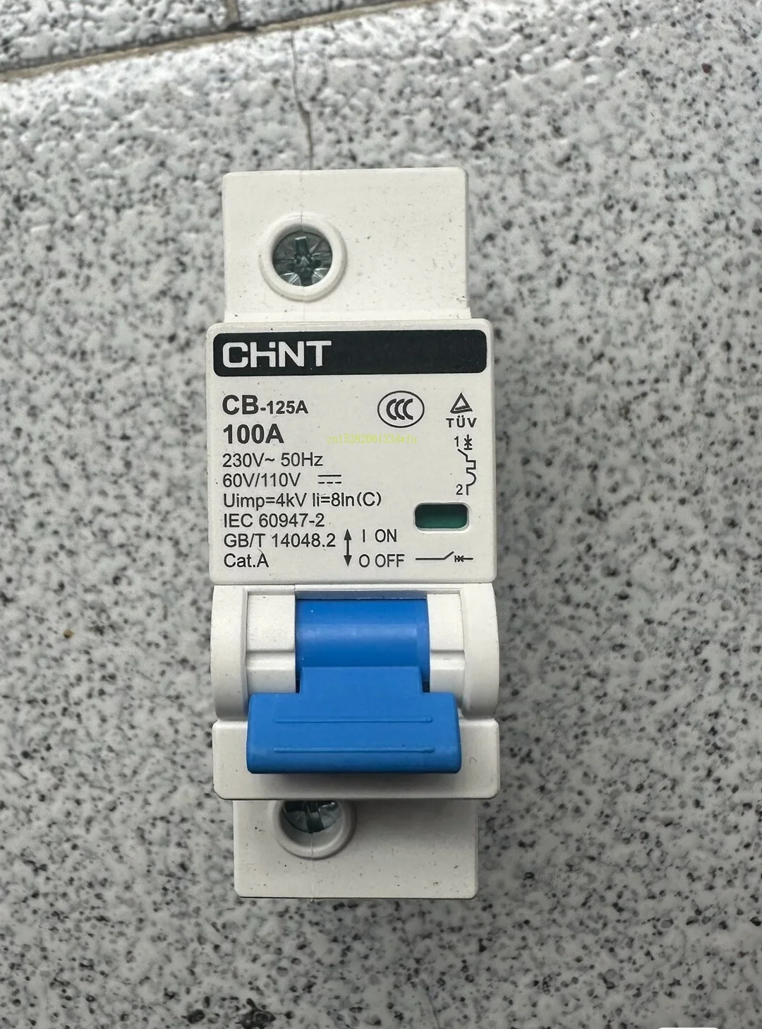

CHINT CB-125A 1P 80A 100A 125A MCB Mini Circuit Breaker GB/T14048.2 Cat.A 230V