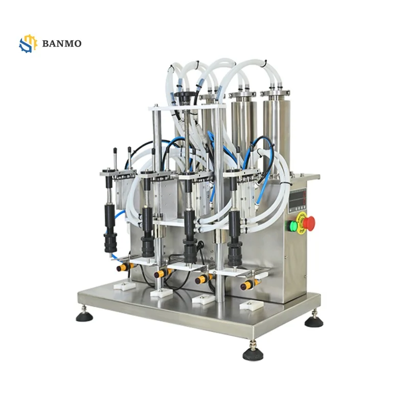 

Desktop 4 Nozzles Small Dropper Eau De Cologne Mosquito Drink Perfume Liquid Vacuum Filling Machine