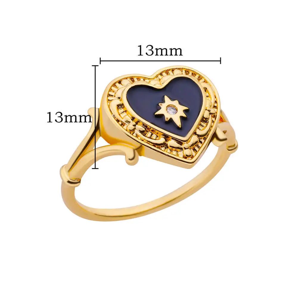 2026 New Collection of Best-selling Simple Heart-shaped Design Rings for Daily Commuting Wear Jewelry Wedding Gift Couple Ring