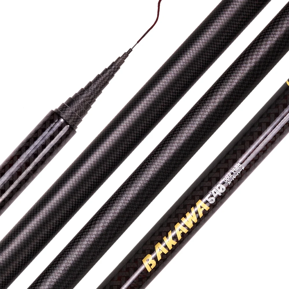 JOSBY Pesca Carp Fishing Rod Telescopic Travel Hard Carbon Fiber Feeder Pole Durable Ultra Light Pesca 1.8M2.7M 3.6M 4.5M 5.4M