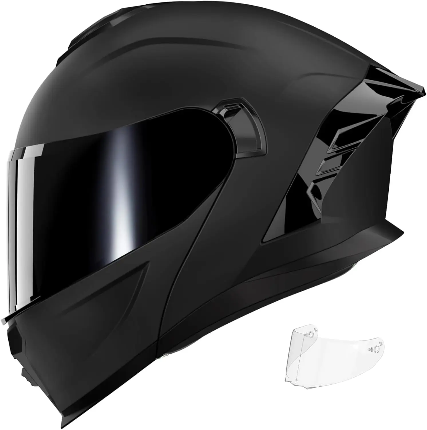 

Motorcycle Helmet Motorcycle Dual Visor Flip up Modular Full Face Helmet JR-815 DOT Approved Motorbike Helmet with 2 Visors for