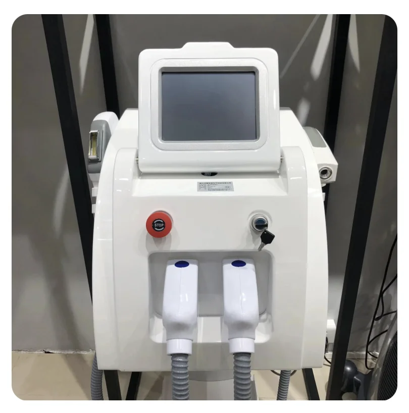 2025 ポータブルレーザー 2 で 1 Nd Yag タトゥー除去機 IPL OPT L-aser 脱毛機 ND YAG タトゥー除去ヘアレーザー