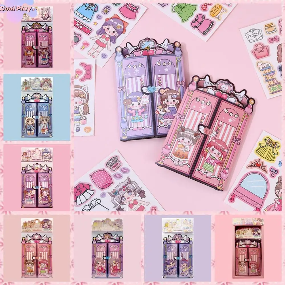 DIY Toy Aki Sauce Quiet Book Quiet Book Cartoon Princess Change Clothes Stickers Handbook Manual Sticker