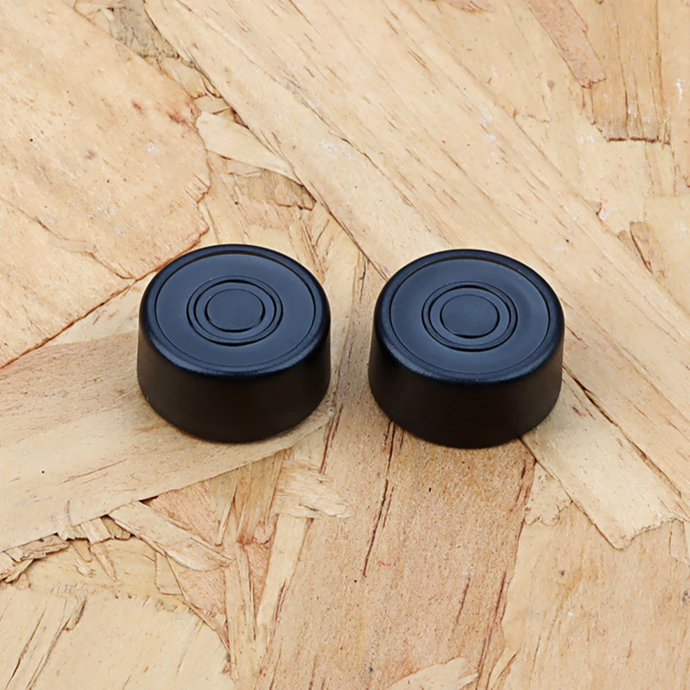

2 Pcs Guitar Compressor Pedal Effect Button Foot Pads Footswitch Toppers Component Knobs