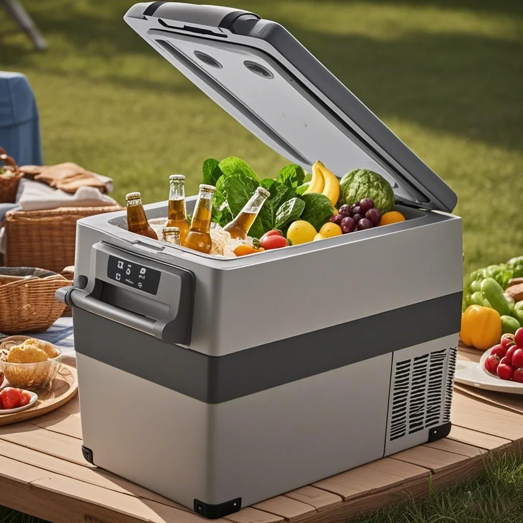 Sihao 15l-55l portátil carro freezer 12v/24v compressor refrigerador mini geladeira para viagens acampamento ao ar livre caminhão temperatura ajustável