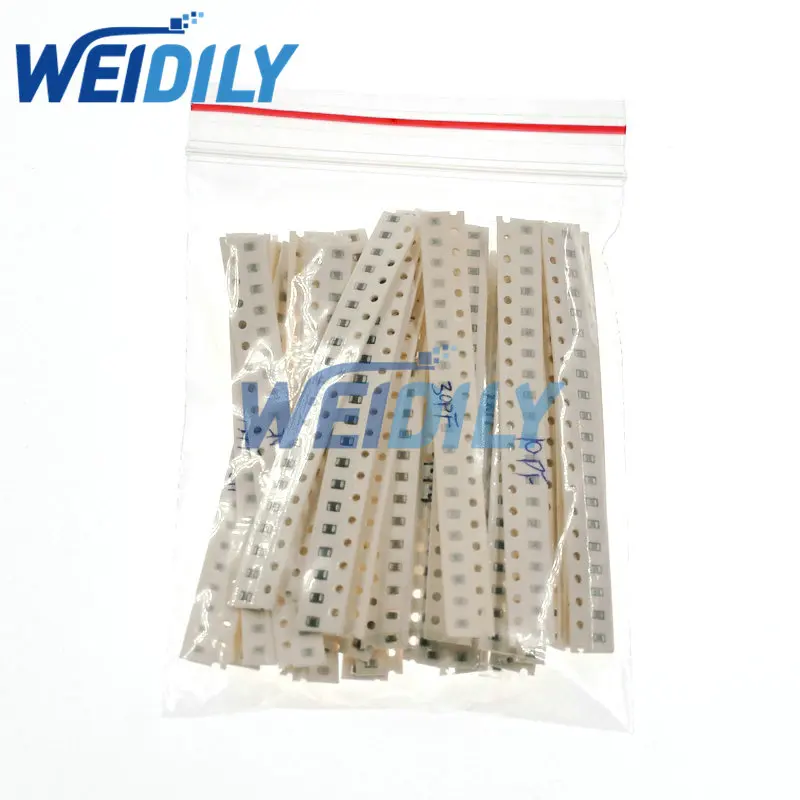 Imagem -03 - Kit Sortido de Capacitor Cerâmico Smd Amostras de Capacitor Kit Faça Você Mesmo Eletrônico 1pf10uf 36 Valores x 20 Pcs = 720 Pcs 0805 720pcs Novo